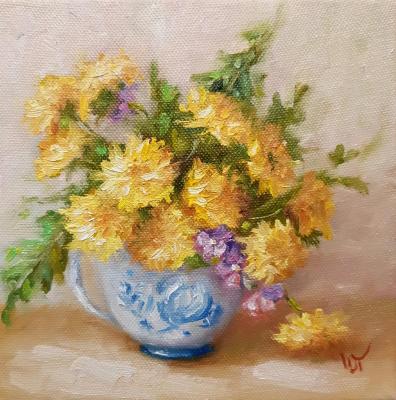 Dandelion tea (Buy Painting Of Dandelions). Prokofeva Irina