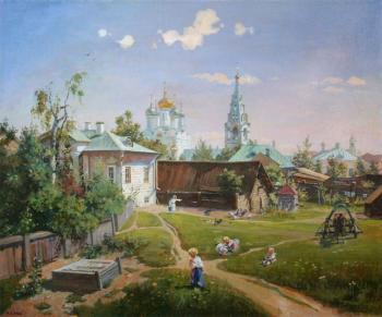 Moscow courtyard. V.Polenov (Reproduction on demand)