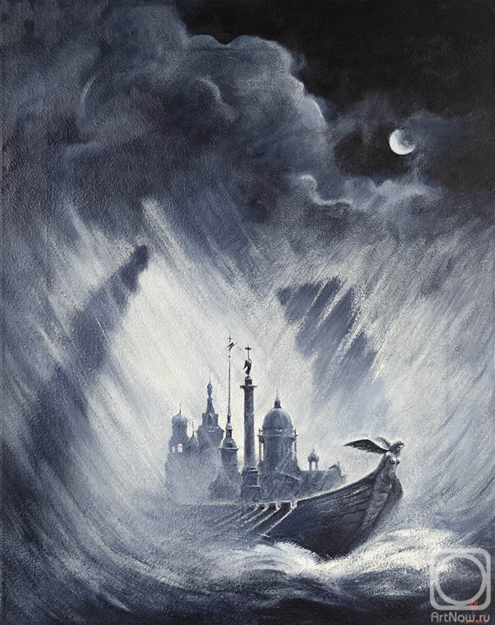 Eldeukov Oleg. The city is floating (2)