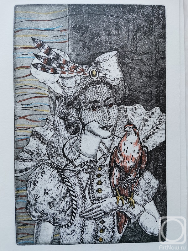 Kryukova Tatyana. Lady with a Falcon