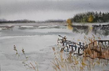 Картина «Осень над озером»