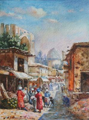 Samarkand. Bargaining on the old street (Old Buildings Of Kazan). Khayrudinov Anvar