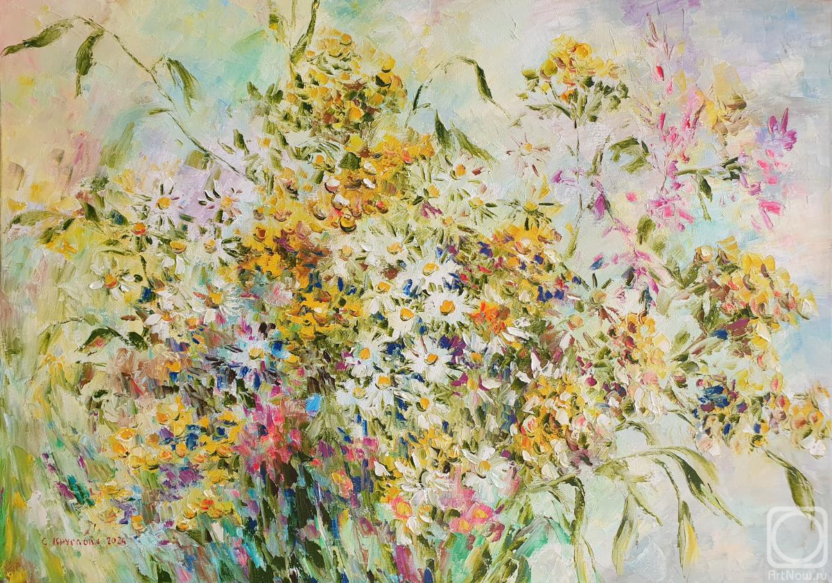 Kruglova Svetlana. Tansy and fireweed