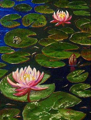 Crimean water lilies in the Nikitsky Garden