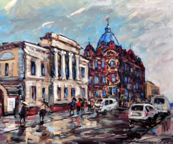 It's raining again in Tomsk. Knecht Aleksander