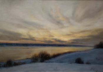Winter evening on the Volga. Egorkin Vladimir