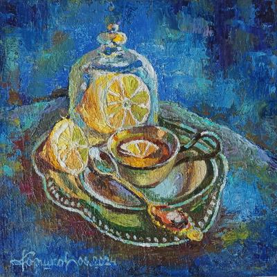 Tea with lemon. Gorshkova Larisa