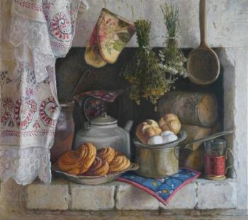 In the Russian stove (Curtain). Shumakova Elena