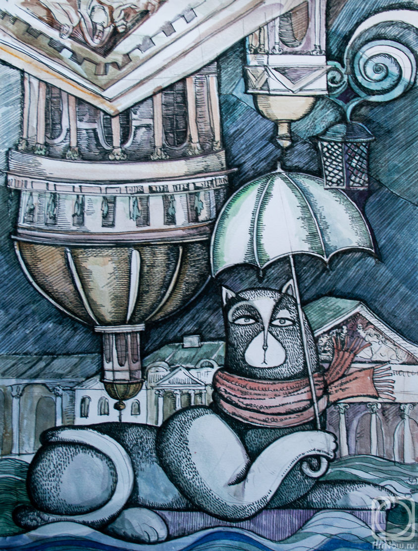 Zhurahovskaya Galina. Upside down city