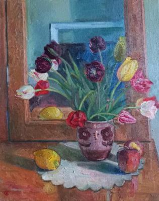 Still life with tulips