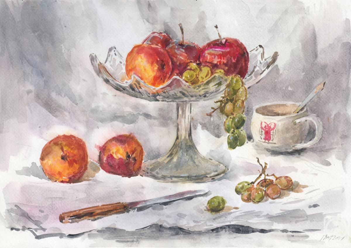 Shegol George. Still life with fruit