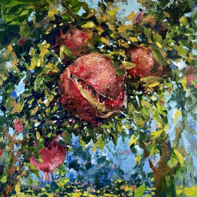 November memories. A pomegranate garden