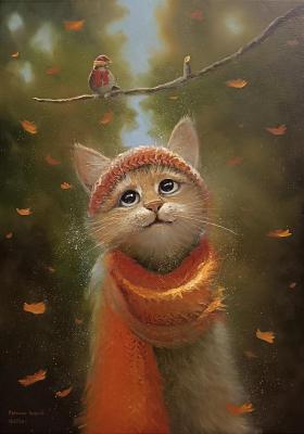 Acquaintance in the conflict of the sparrow Yegorka with a branch branch