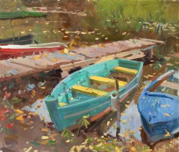 Boats on Trubezh river