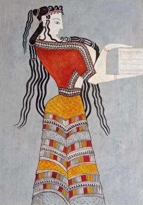 Lady (based on Minoan painting). Razina Elena