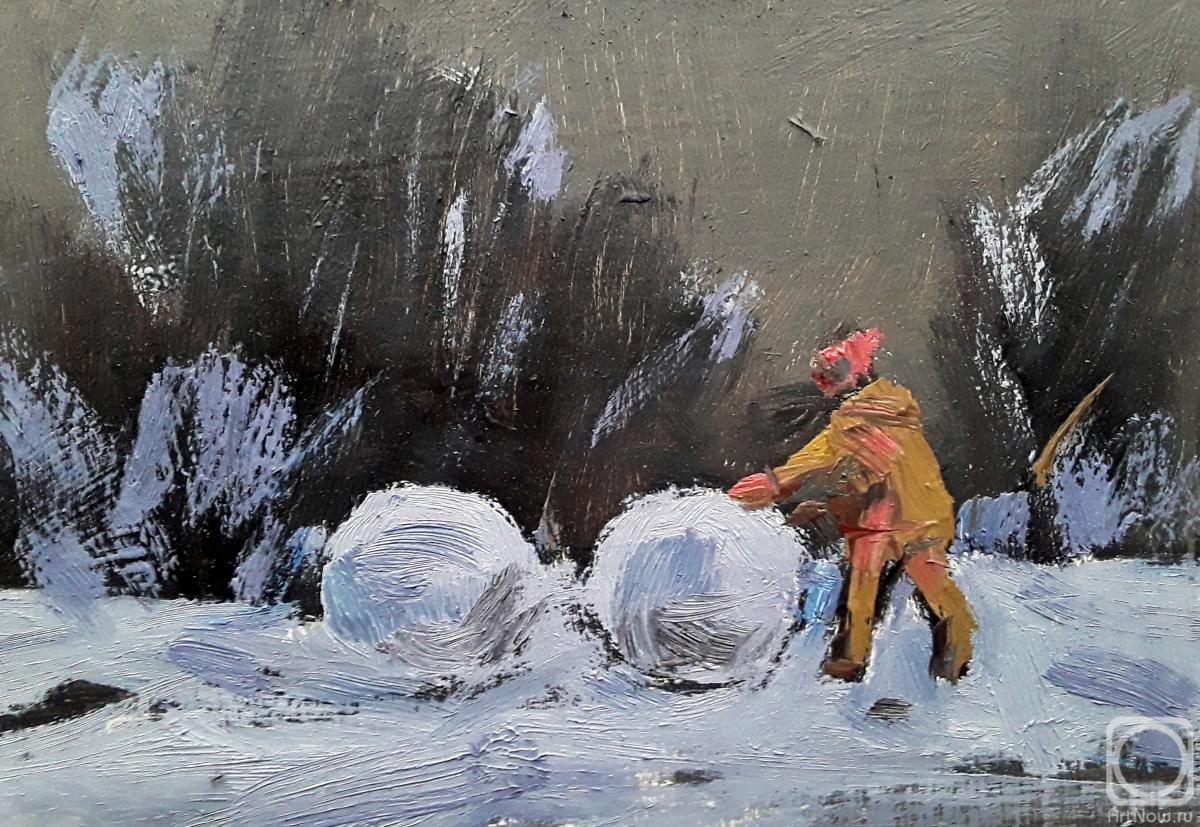 Knecht Aleksander. It's snowman time