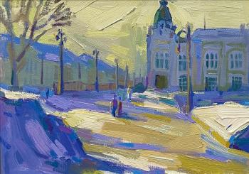 Winter morning (Frosty Haze). Kostikova Svetlana