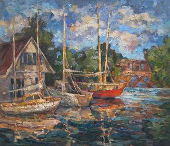 Yachts in Khlebnikovo (study)