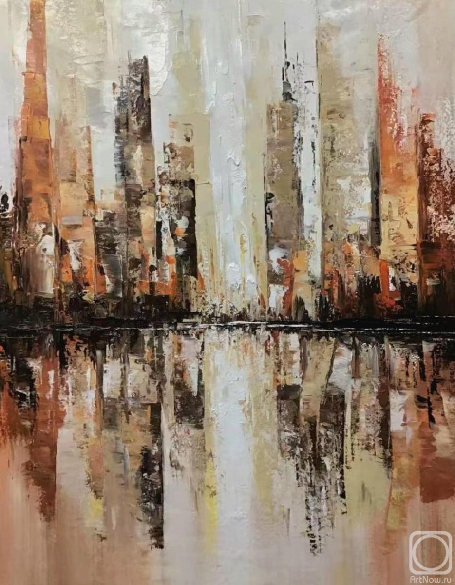 Vevers Christina. Painting based on the customer's sketch "City"