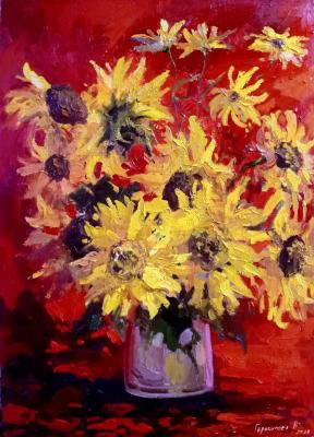 Bouquet of sunflowers. Gerasimova Natalia