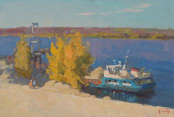 Loading crushed stone