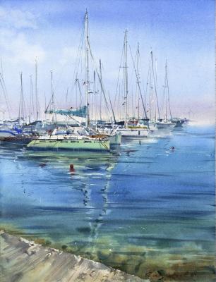 Yachts at anchor #19 (Nauture). Gorbacheva Evgeniya