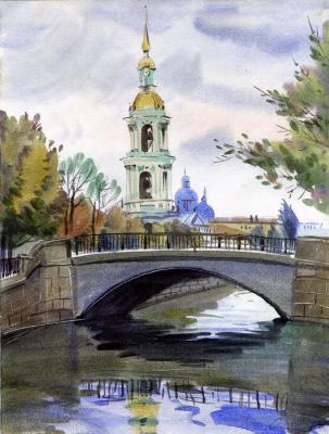 Saint Petersburg. The Church behind the bridge. Nikolaenko Oleg