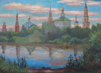 The Moscow River.The Epiphany Monastery