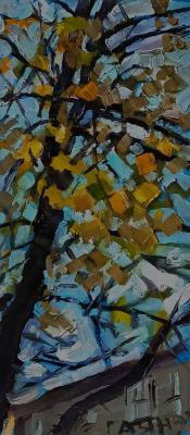 In the yard, autumn. Dobrovolskaya Gayane