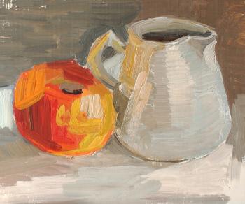 An apple and a jug. Fyodorova-Popova Tatyana