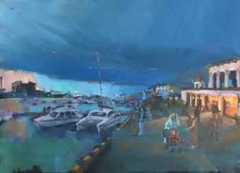 Blue Hour at the port. Ants Vlad