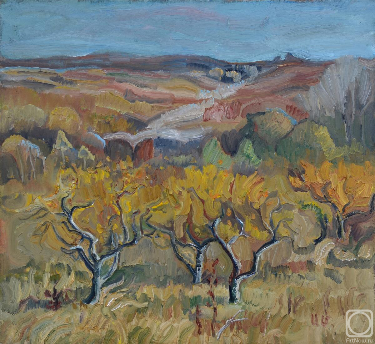 Manakyan Aleksandr. Apple orchard in autumn