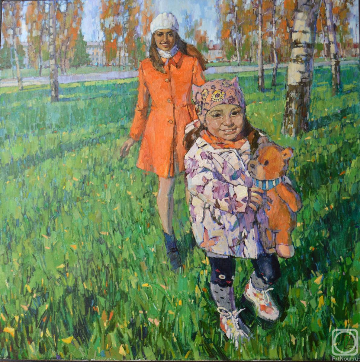 Картина маслом на холсте. Авдеев Сергей. Теплая осень
