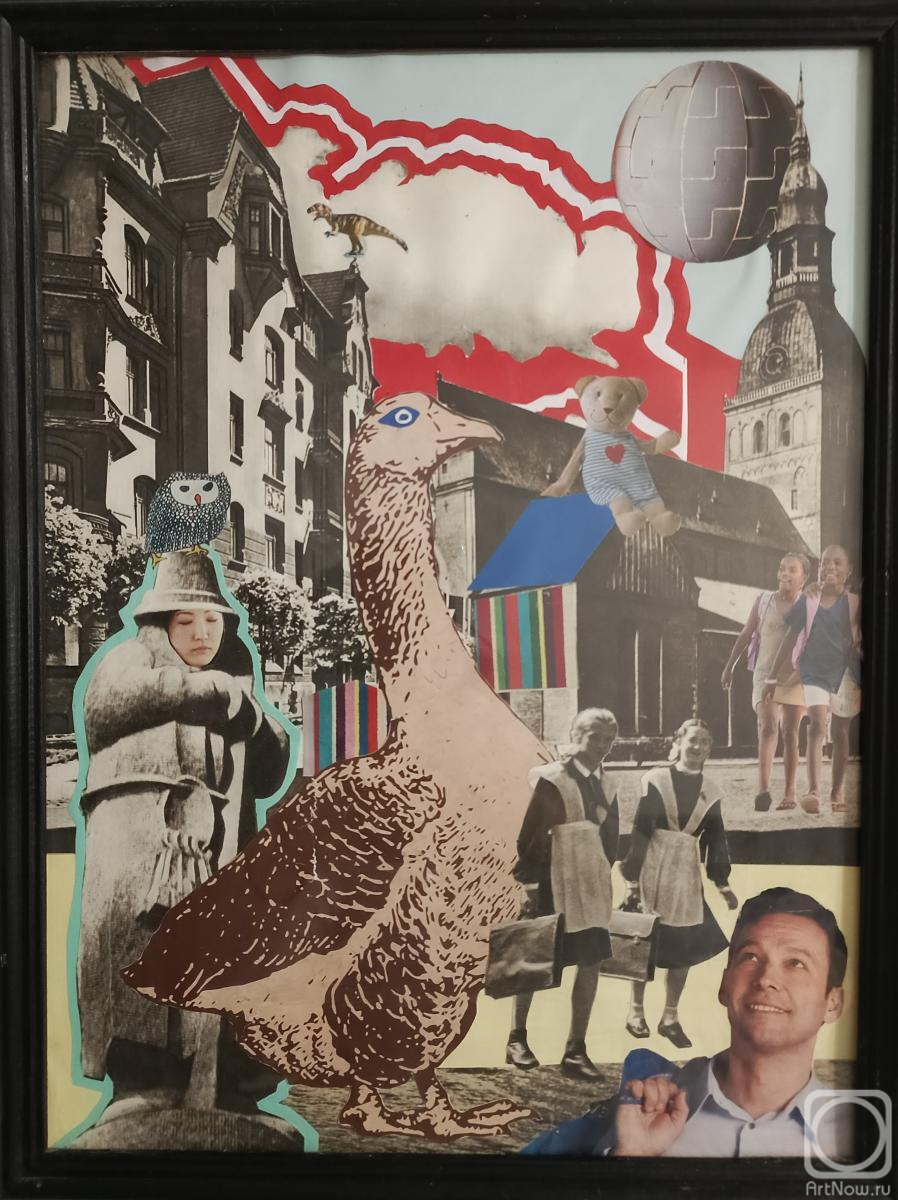 ������ �������. Goose walking in Riga (2020)