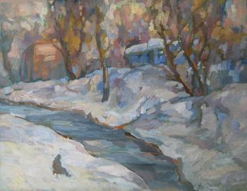 The Klyazma River. March