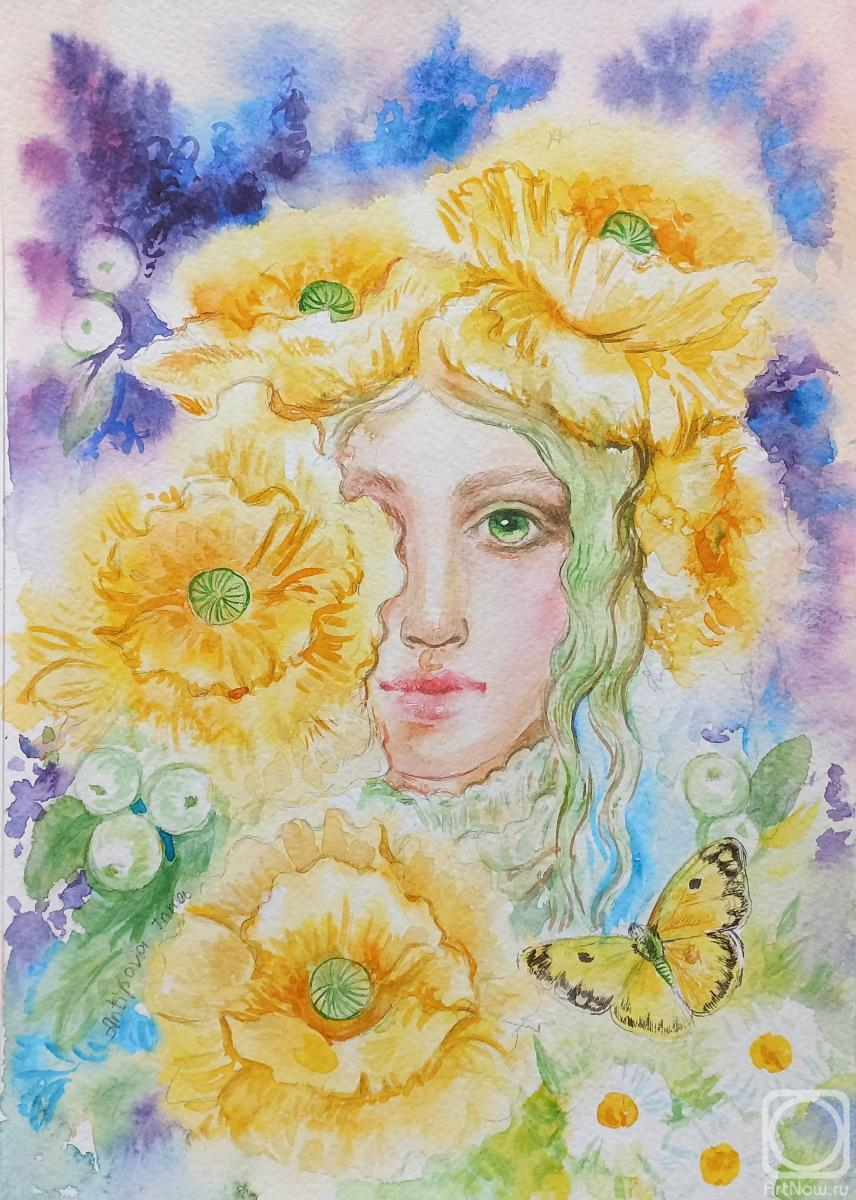 Antipova Inna. Watercolor poppies