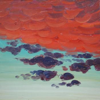 Red clouds. Fyodorova-Popova Tatyana