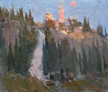 The road to the temple. Evening. Makarov Vitaly