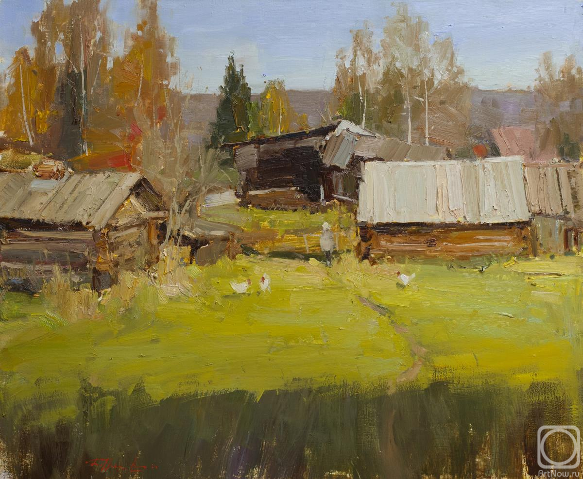 Burtsev Evgeny. Sunny sketch in Yb village