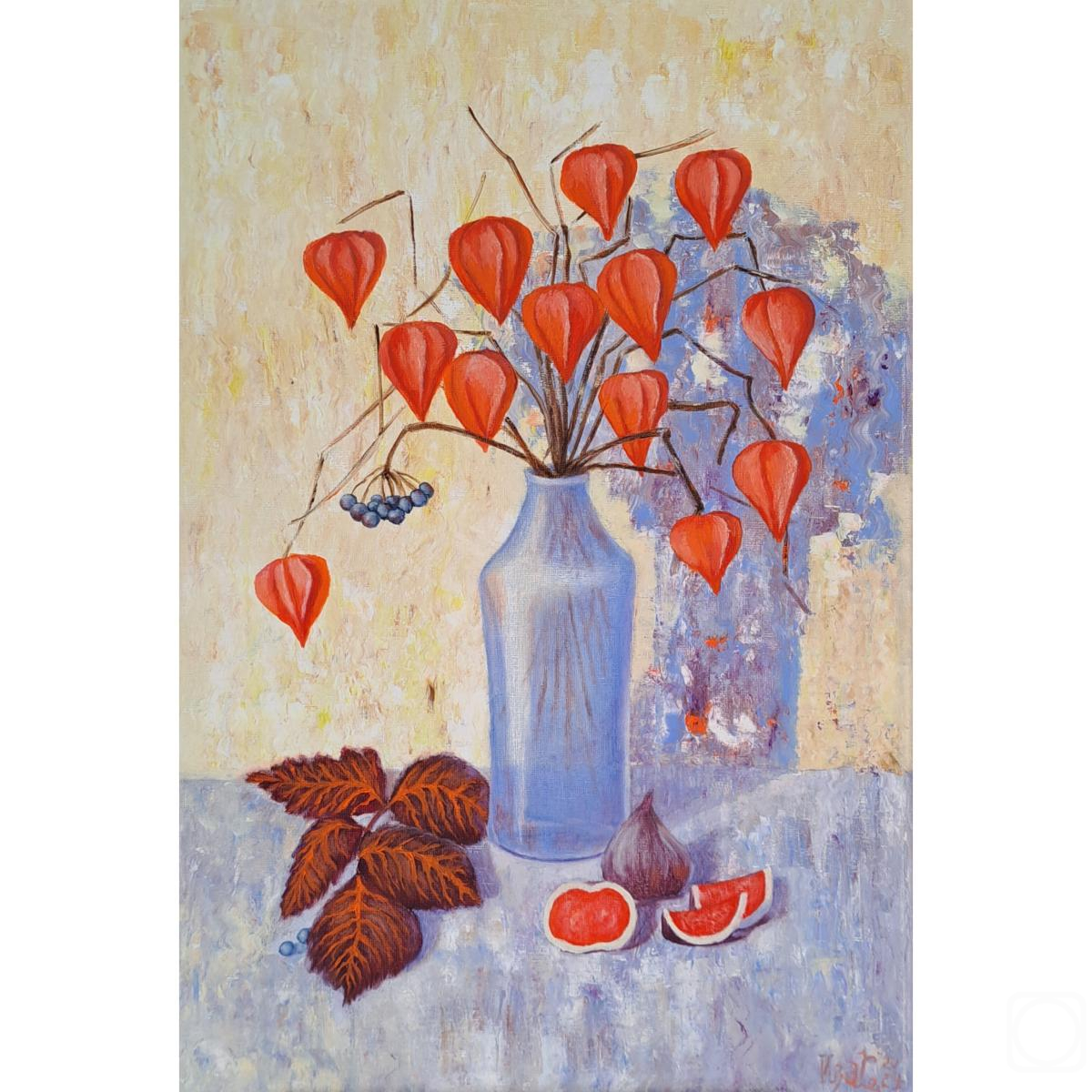 Ivanova Svetlana. Autumn bouquet with physalis