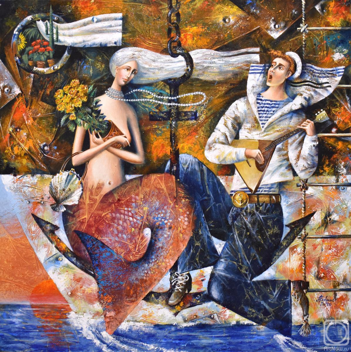 Boris Andrey. Tea rose is the emblem of love