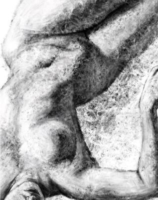 Lying naked. Dolganova Irina