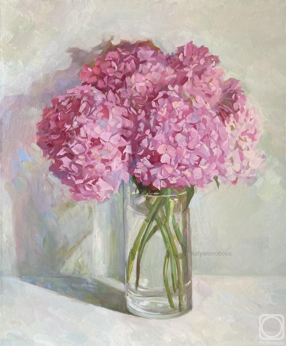 Korobova Ekaterina. Still life with hydrangeas