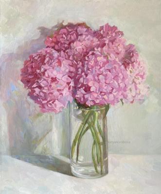 Still life with hydrangeas (Painting With Hydrangeas). Korobova Ekaterina