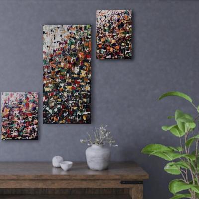 The triptych "Everything in everything" (Canvases). Davydova Inna