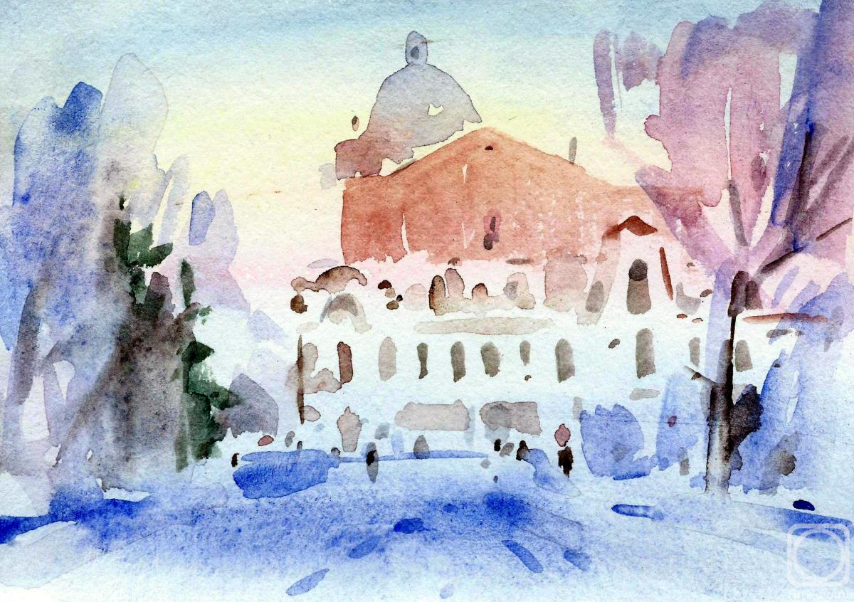 Knecht Aleksander. On a frosty day