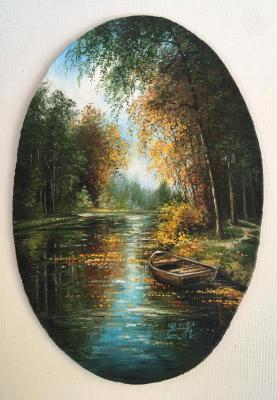 Autumn. Boat. Korableva Elena