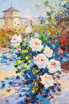 Roses in an old garden