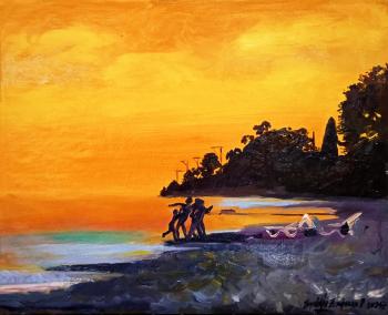 Orange Sunset. Petrovskaya-Petovraji Olga