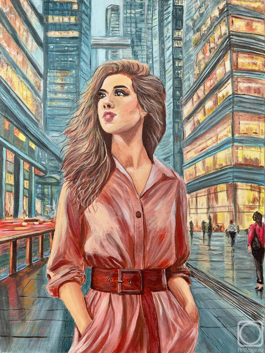 Utlyakova Anastasiya. Blonde girl in the big city